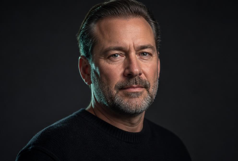 Tom Bergstrom — AI interviewer persona portrait