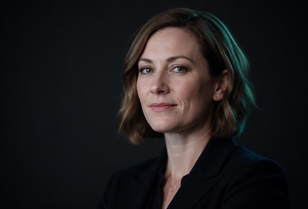 Dana Whitfield — AI interviewer persona portrait