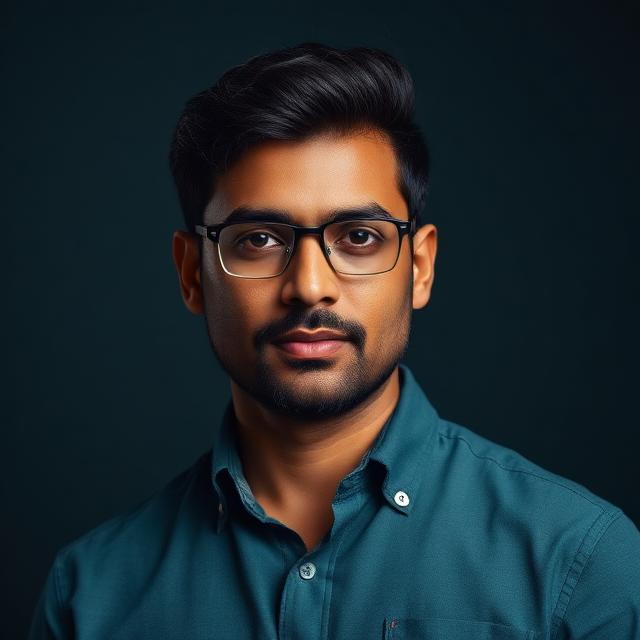 Arjun Mehta — AI interviewer persona portrait